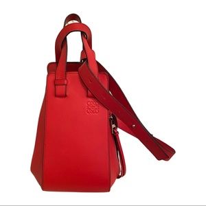 Loewe Hammock Small Red 2 Way Bag - Shoulder Bag Handle Bag